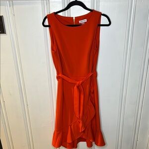 Calvin Klein Women's Orange Dress
